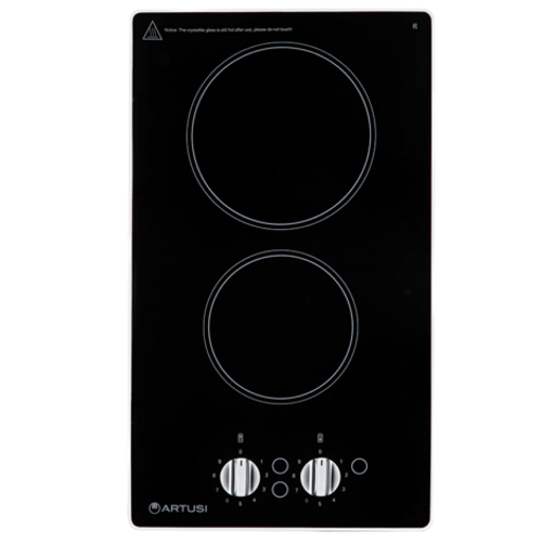 Artusi 30cm Domino Ceramic Cooktop With Knob Control - 2 Zones - CACC32K