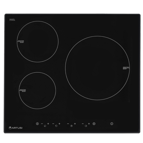 Artusi 60cm Induction Cooktop - 3 Zones - CAID63B