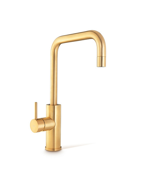 Zip Cube Brushed Gold Mixer Tap - 94291