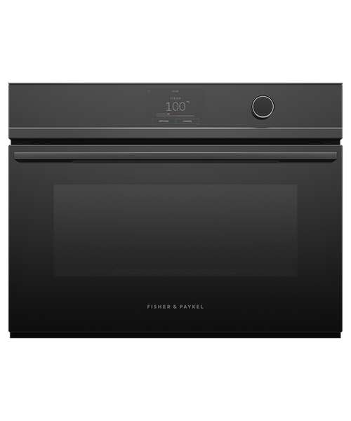 Fisher & Paykel 60cm Black Glass Combi-Steam Oven - 23 Function - OS60NDTDB1