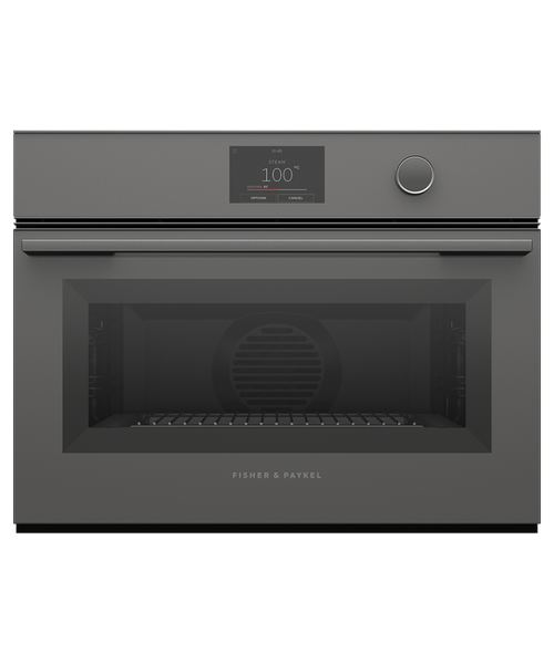 Fisher & Paykel 60cm Grey Glass Combi-Steam Oven - 23 Function - OS60NMTDG1