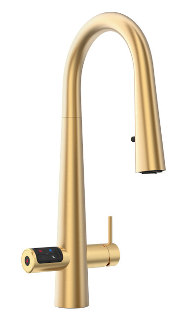 Zip Hydrotap G5 Celsius Plus All-In-One Brushed Gold Filtered Pullout Tap - Boiling, Chilled, Sparkling, Hot & Ambient - H5X783Z07AU