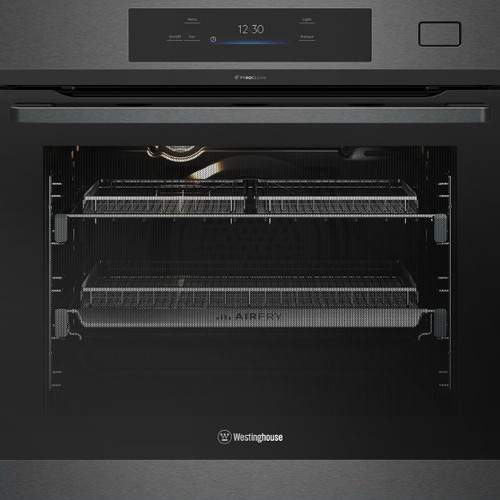 Westinghouse 60cm Dark Stainless Steel Pyrolytic Multi-Function Oven With Roast + Steam - WVEP6918DD