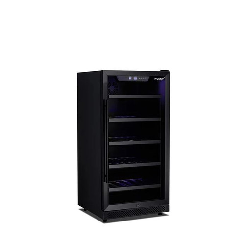 Husky Riserva 240L Single Zone Black Wine Fridge - HUSWS72SMBZY