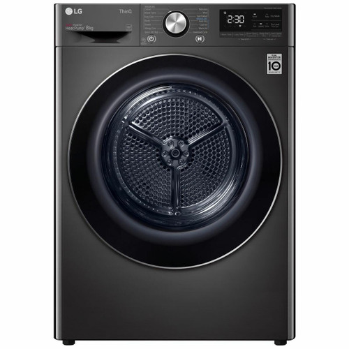 LG 8kg Black Heat Pump Dryer - Series 9 - DVH9-08B