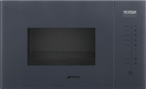 Smeg Linea 25L Built-in Microwave With Grill - Neptune Grey - FMIA125G