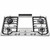 Ilve 90cm 4 Burner Gas Cooktop With Tepanyaki Plate - HCB90FC/SS