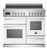 Bertazzoni 100cm Professional Series Induction Freestanding Triple Oven - 5  Zone Including 2 Flex Zones - PRO105I3E+COLOUR