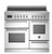 Bertazzoni 100cm Professional Series Induction Freestanding Triple Oven - 5  Zone Including 2 Flex Zones - PRO105I3E+COLOUR