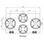 Pitt Black Dempo 4 Burner Natural Gas Cooktop - DEMPO4BT/NG