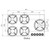 Pitt Black Ebeko 5 Burner Natural Gas Cooktop - EBEKO5BT/NG