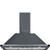 Smeg 90cm Victoria Slate Grey Canopy Rangehood - 788m3 - KT90GRE