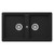 Schock Typos Onyx Black Double Bowl Undermount Sink - TN200B-NTH