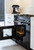 Falcon 90cm Black/Chrome Kitchener Dual Fuel Freestanding Oven - Split Ovens - KCH90DFFBL/CH - EX DISPLAY*