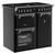 Belling 90cm Black Richmond Deluxe Dual Fuel Freestanding Oven - Split Ovens - BRDX90DFBL