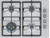 Bosch 60cm Stainless Steel Gas Cooktop - 4 Burner - Series 2 - PBH6B5K90A