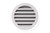Aero White Metal 150mm Fixed Wall Vent with Mesh Insert - AWV150