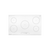Artusi 90cm 5 Zone Glass Induction Cooktop - CAID9000W
