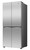 Hisense 483L Stainless Steel PureFlat French Door Fridge - HRCD483TS