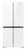 Hisense 483L White Glass PureFlat French Door Fridge - HRCD483G
