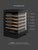 Vintec 41 Bottle Black Single Zone Wine Fridge - VWS820SCB-X