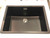 Schock 500mm Calabasa Cristadur Black Single Bowl Sink - GN100LB Ex Display*