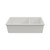 Turner Hastings Cuisine 93 x 48 One and a Half Bowl Inset / Undermount Fine Fireclay Matte White Sink - CUD933FS-MW/CUD933FS-MW-OF