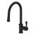 Armando Vicario Provincial Black Gooseneck Pull-Out Tap - 400674B-LF (Lead Free)
