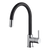 Armando Vicario Black Gooseneck Pull-Out Tap - Made In Italy - SK5-AV-B-LF (Lead Free)
