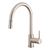 Armando Vicario Brushed Nickel Gooseneck Pull-Out Tap - Made In Italy - SK5-AV-BN-LF (Lead Free)