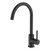 Abey Gareth Ashton Lucia Black Gooseneck Swivel Tap (Lead Free) - 3K4-B-LF