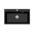 Oliveri Santorini 790mm Top Mount Workstation Sink - Matte Black - ST-MB1596OF