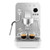 Smeg White Minipro Espresso Coffee Machine - EMC02WHMAU