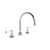 Brodware Polished Brass Organic Winslow Kitchen Set With White Porcelain Levers - 1.8107.09.4.03