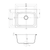 Castano Arno 42L Utility Sink One Tap Hole - ARNO421TH - CLEARANCE*