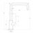 Castano Black Napoli 'Squared Neck' Gooseneck Sink Mixer - NASQIB