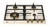 Bertazzoni Heritage 60cm Ivory & Gold Natural Gas Cooktop with Lateral Wok Burner - P604LHERAG
