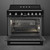 Smeg Victoria 90cm Black Freestanding Induction Cooker - TR90IPBL