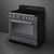 Smeg Victoria 90cm Grey Freestanding Induction Cooker - TR90IPGR