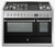 Steel 120cm Genesi Double Oven Freestanding Cooker With Steam Assist & Teppanyaki Plate - GQ12SF-4TM
