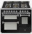 Steel 100cm Ascot Triple Oven Dual Fuel Freestanding Cooker - AQ10SFF-4M
