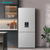 Hisense 415L Stainless Steel Bottom Mount Fridge With Water Dispenser - HRBM419SW