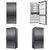 Hisense 503L Dark Stainless Steel Bottom Mount Fridge - HRBM503E