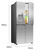 Hisense 483L Silver PureFlat Slim French Door Fridge - HRCD483TSW