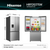 Hisense 544L Stainless Steel PureFlex French Door Fridge - HRFD537SW