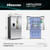 Hisense 635L Silver French Door Fridge - HRFD635SW