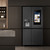 Hisense 614L Black PureFlat Eclipse Side-by-Side Fridge - HRSBS613BWX