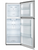 Hisense 205L Stainless Steel Top Mount Fridge - HRTF205S