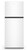 Hisense 424L White Top Mount Fridge - HRTF424