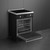 Smeg 60cm Black Freestanding Cooker with Induction Cooktop - C6IPBLT2